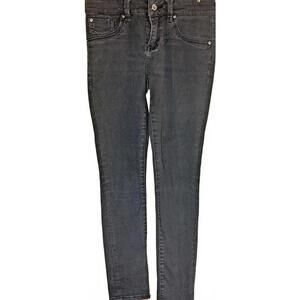 Top Shop Moto Pippa Womens Skinny Denim Jeans Black Size 32 Long